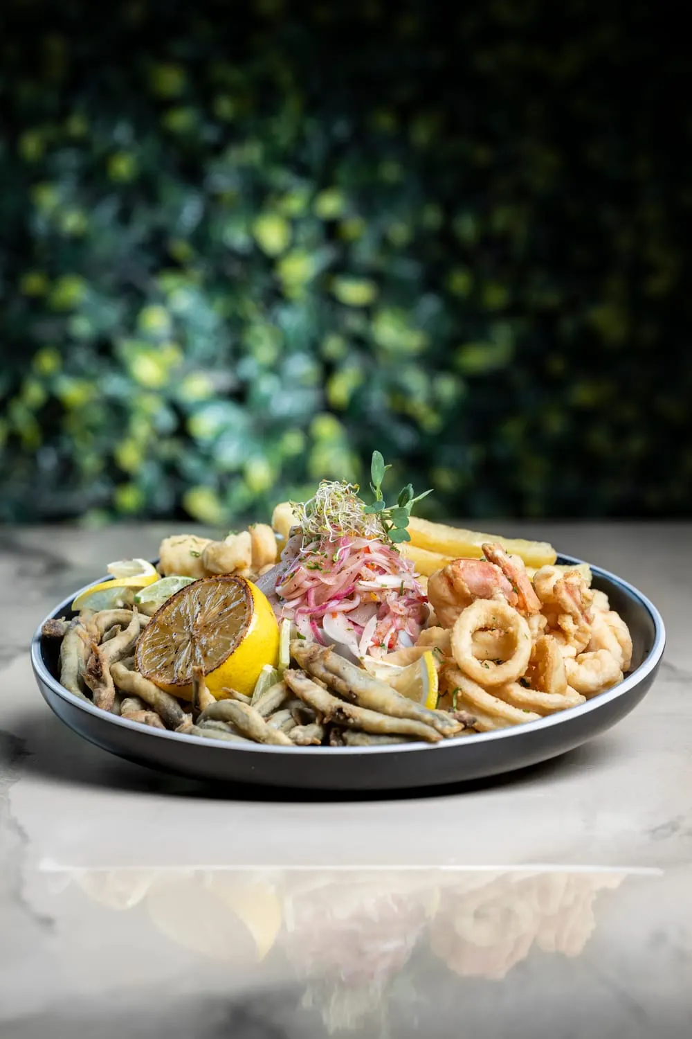 Fritura de mariscos variados