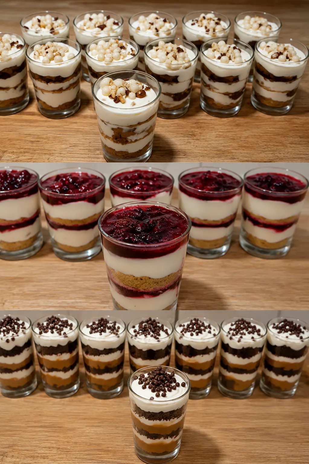 Vasitos de postre individuales