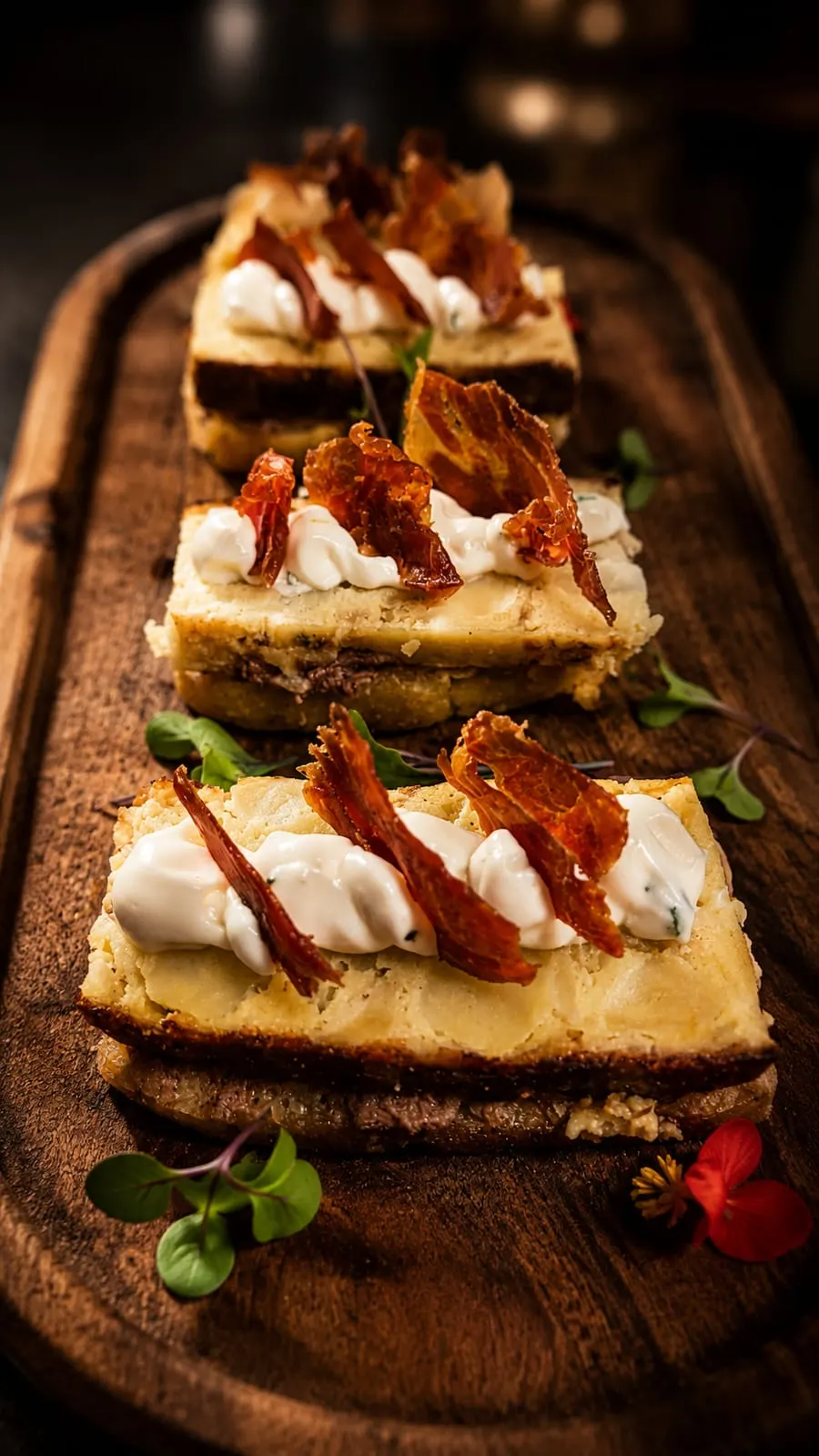 Sándwich con panceta crocante